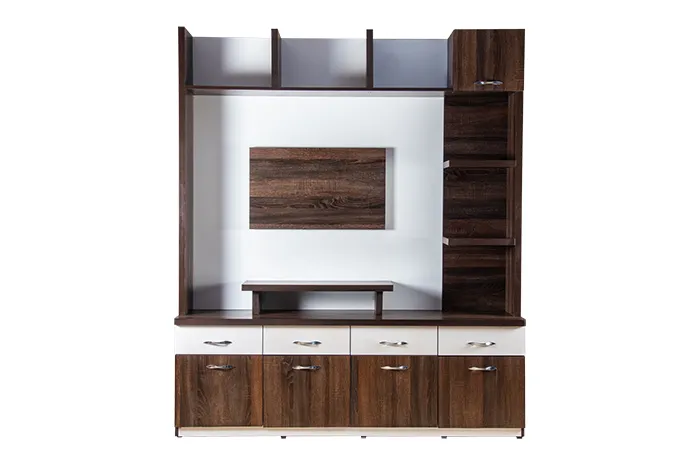 VIVDeal Oak Textured Dark & White Unit for TV